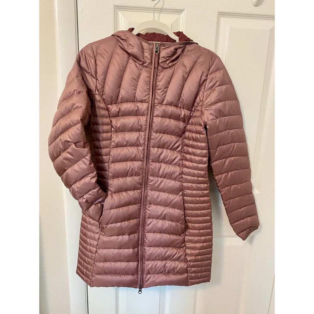 Eddie Bauer Astoria Hooded Down Parka‎ Puffer Jacket Full-Zip Vintage Rose (S)